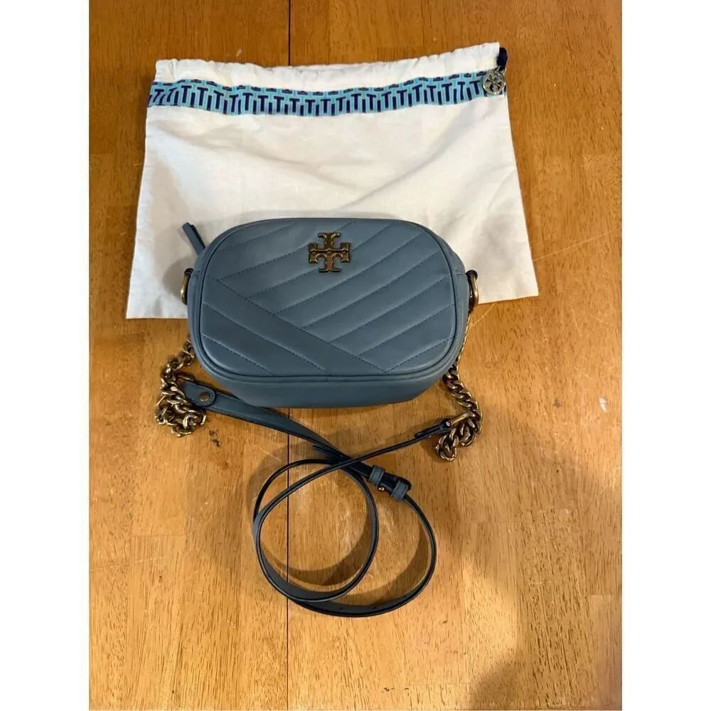 Tory Burch Blue Leather Kira Crossbody w/ Dustbag